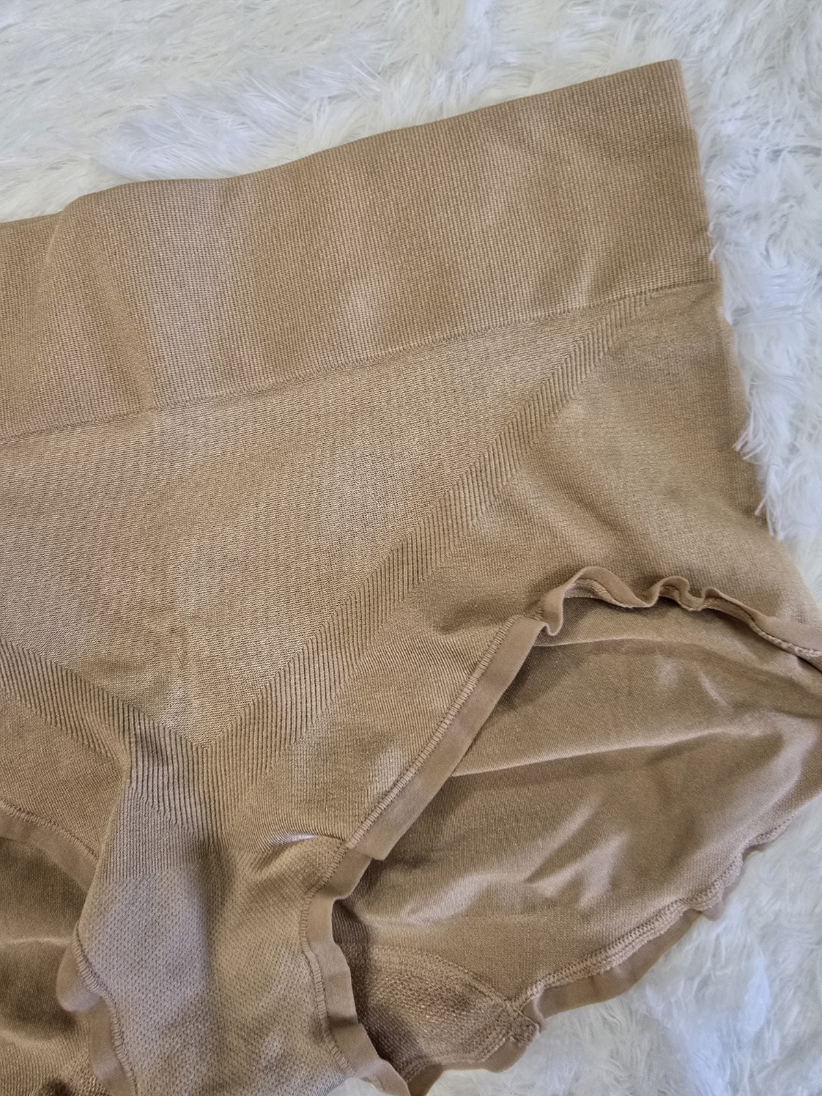 Vintage Vanity Fair Nylon Beige Booty Short Panties Size 11 4XL