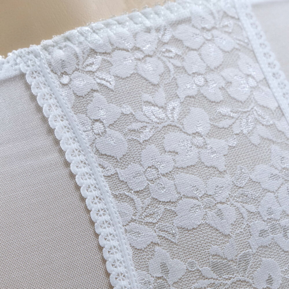 Luxallacki Open Bottom Girdles Lace Panel 6 Straps Garter Belt Underwear