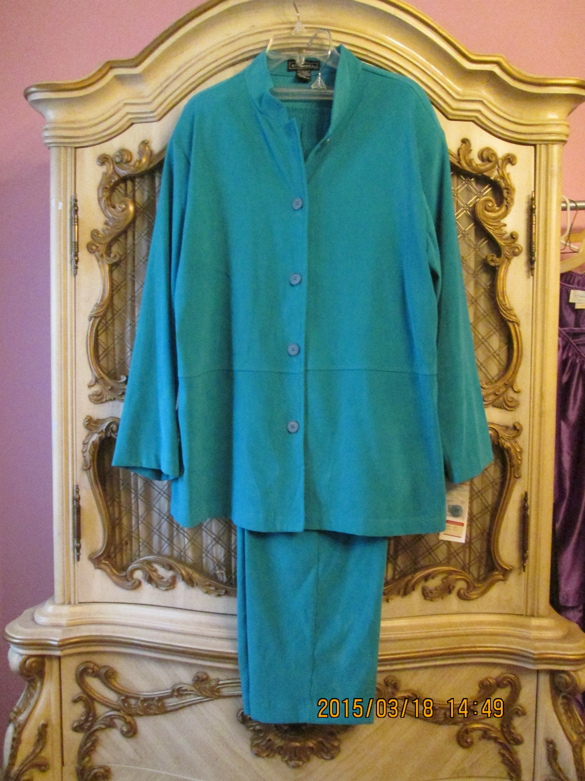Elementz Blue 2 piece pant suit SZ XL