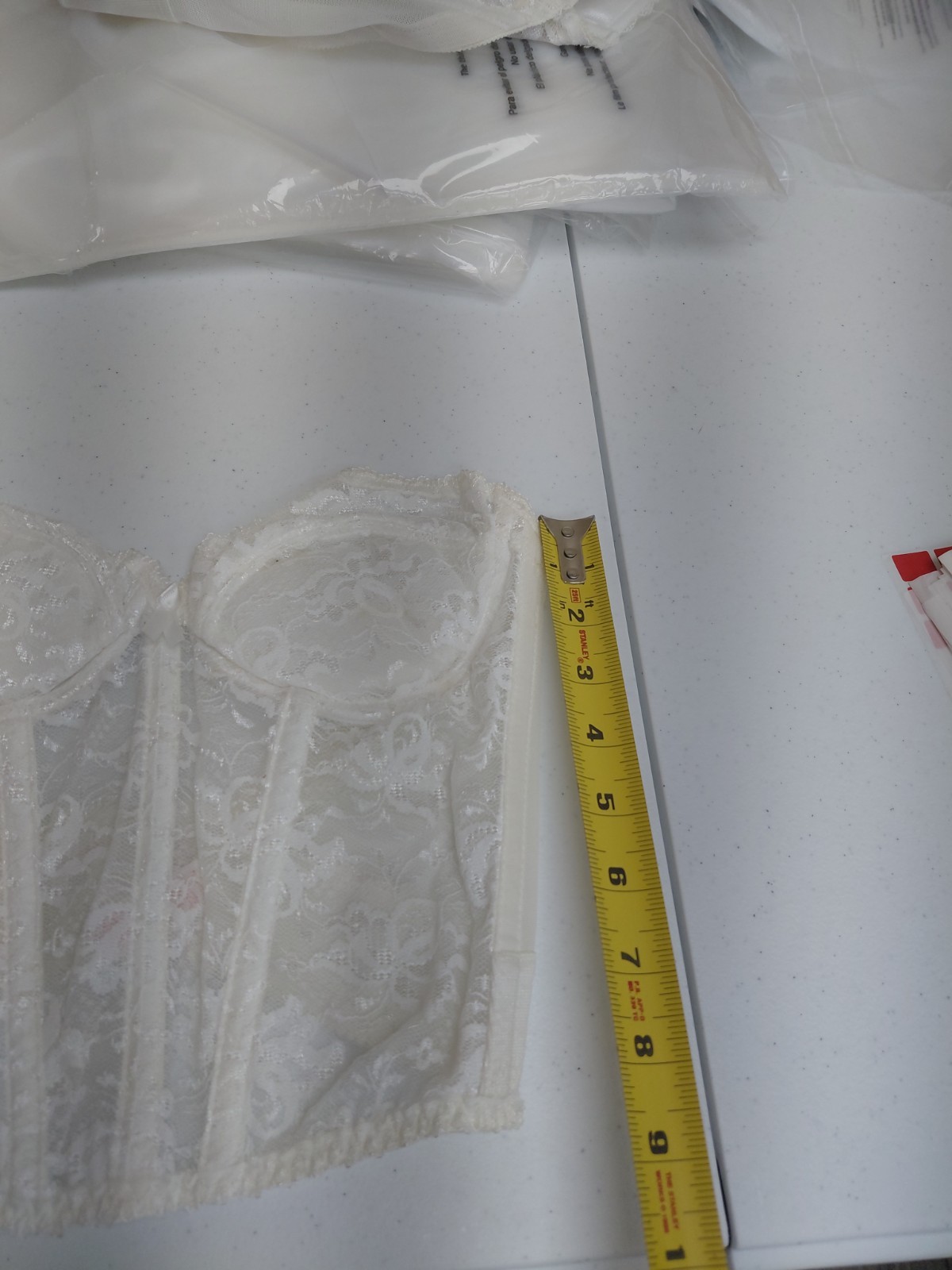 Vintage Backless By Smoothie White Laced Corset 34C
