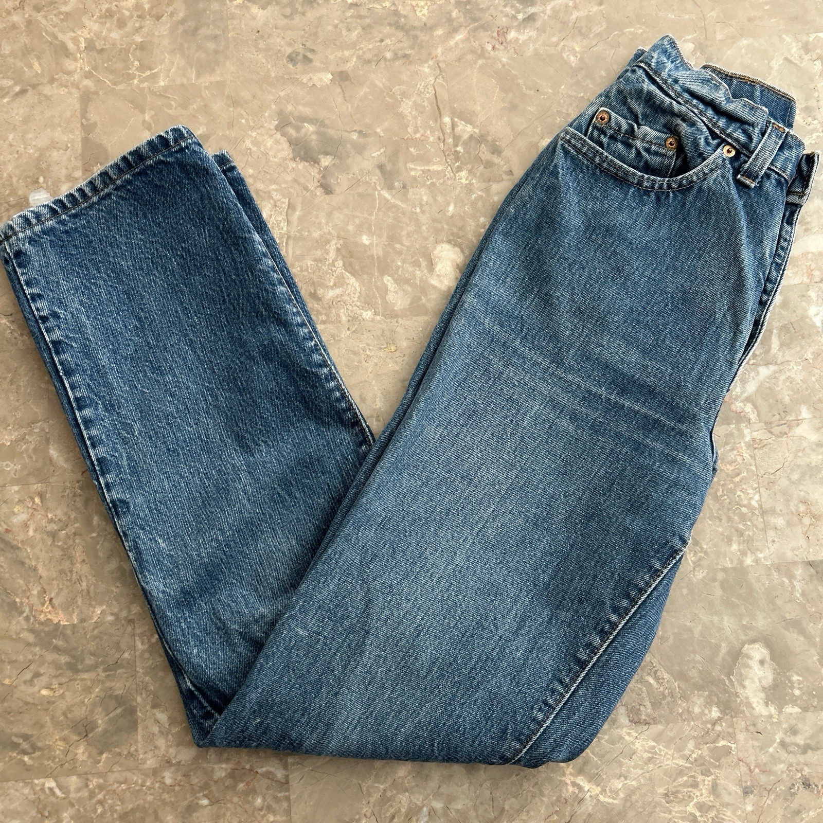 Vintage 1980s Levi’s 26505-0214 Tapered Jeans 25×33 Fits 24×30 USA