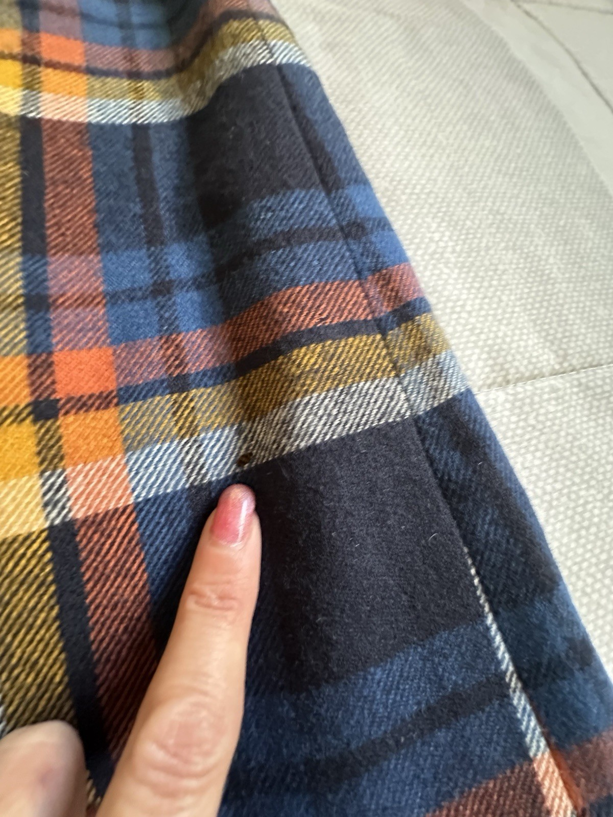 VTG Pendleton Knockabouts 100% Wool Plaid Maxi Skirt Size 14 Button Front READ