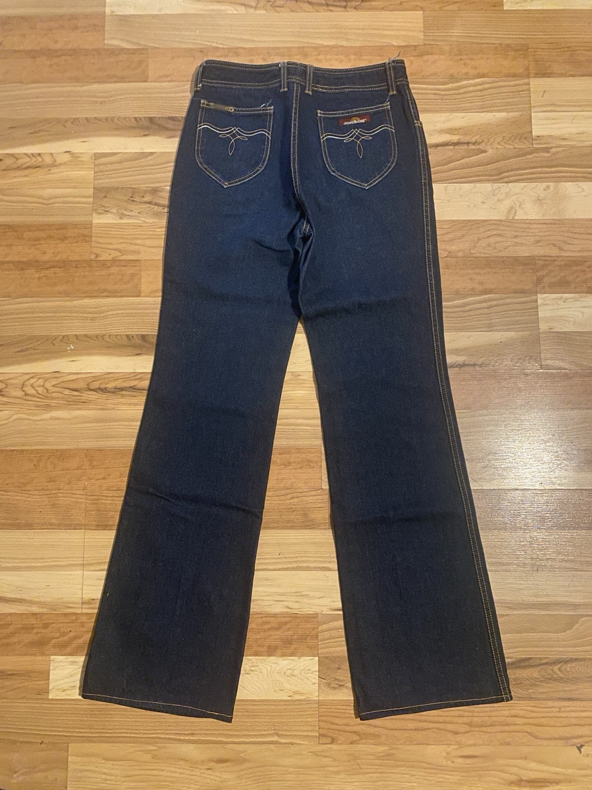 Vintage 1980’s Jordache Darn blue denim jeans pants dark wash 30” Waist 33” In