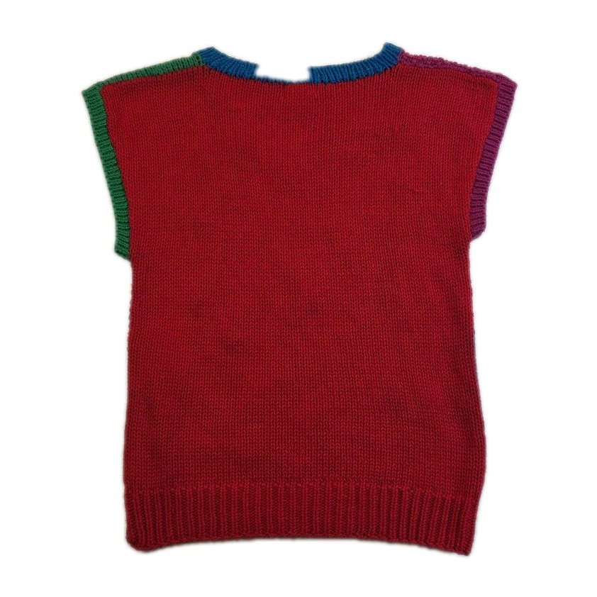 Vintage Abstract Multicolor Personal Petites Vest – Size PS