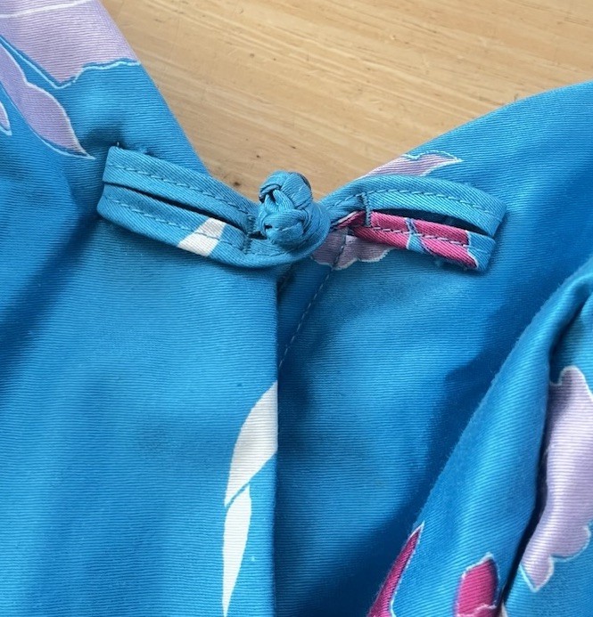 VTG 60&rsquo;s Kimo&rsquo;s Polynesian Shop Hawaiian 🌺 Turquoise Maxi Wrap Sarong Dress-14