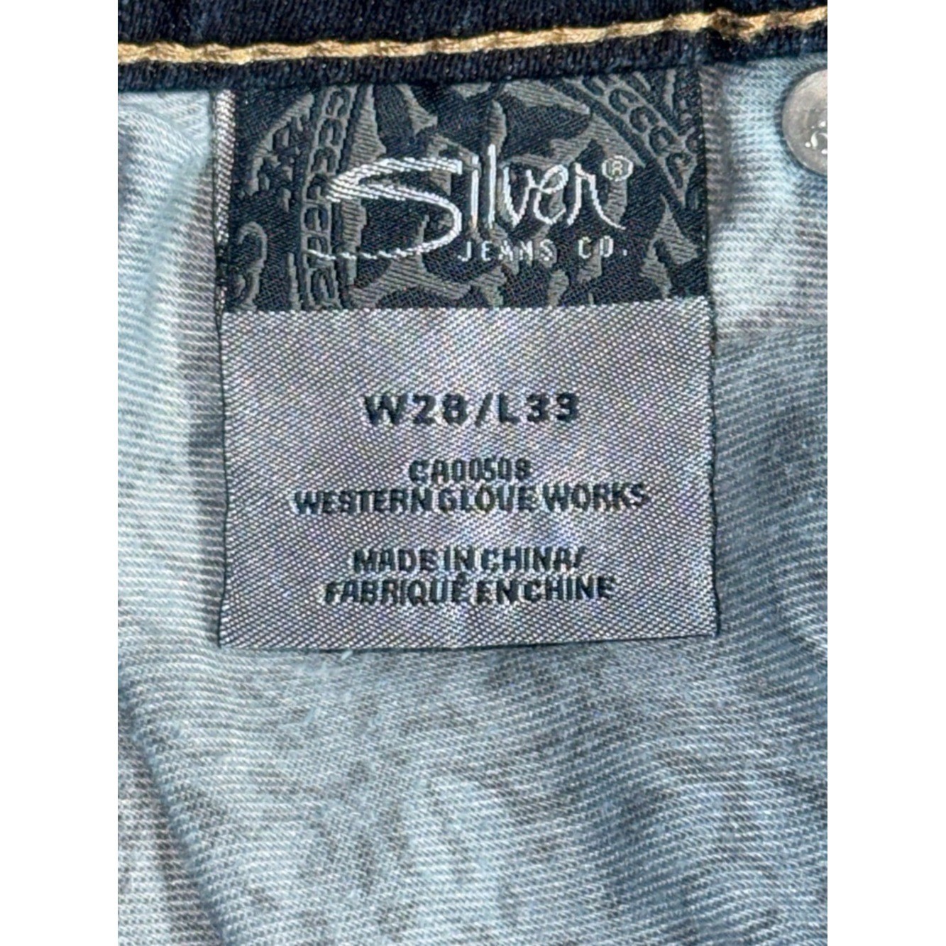 👖🌵 SILVER Aiko Bootcut Jeans Women&rsquo;s Dark Wash Western Y2K Sz 28