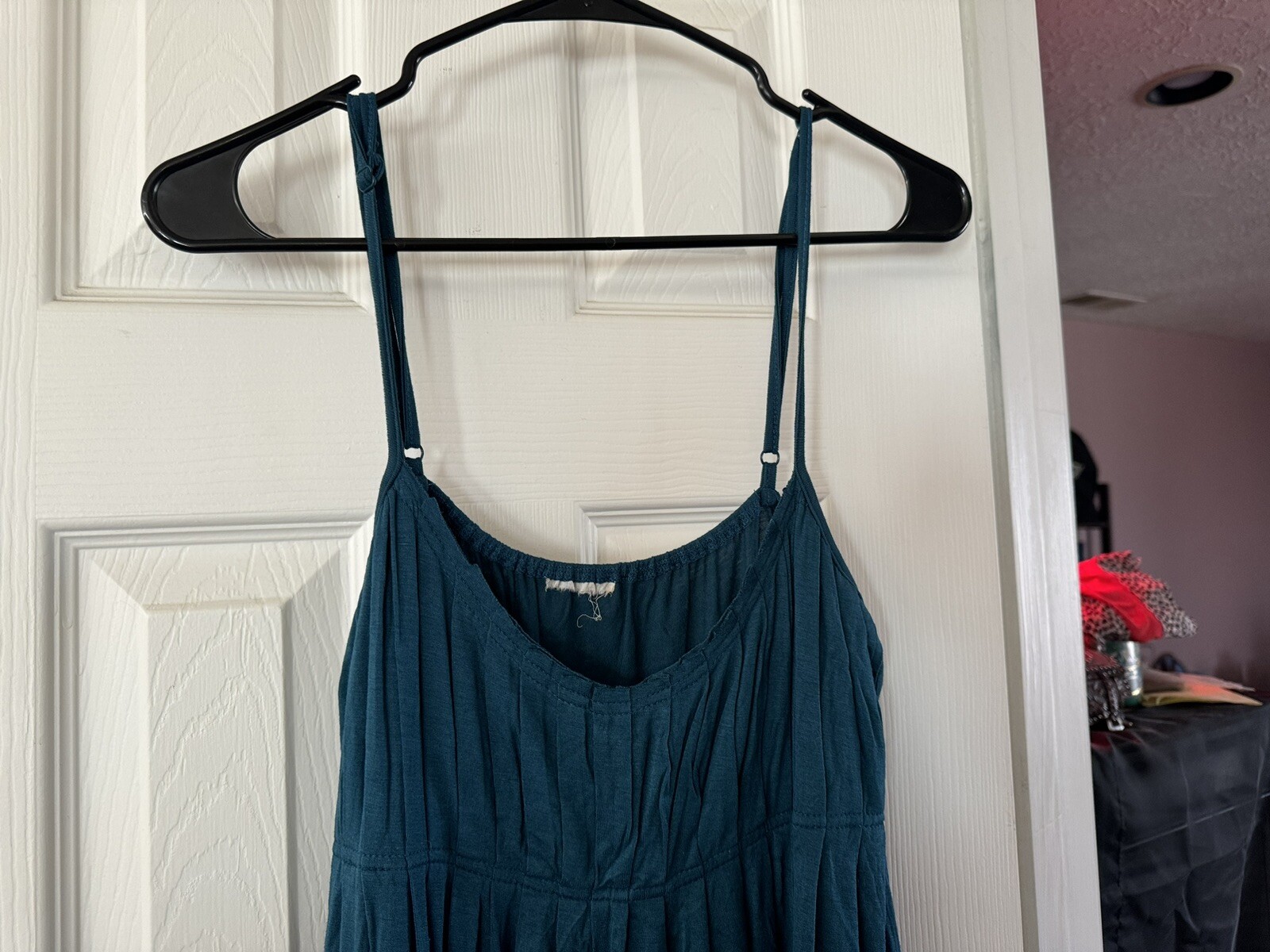 🚃🚃Vintage Teal Green Sundress Mini Dress Size Medium🚃🚃