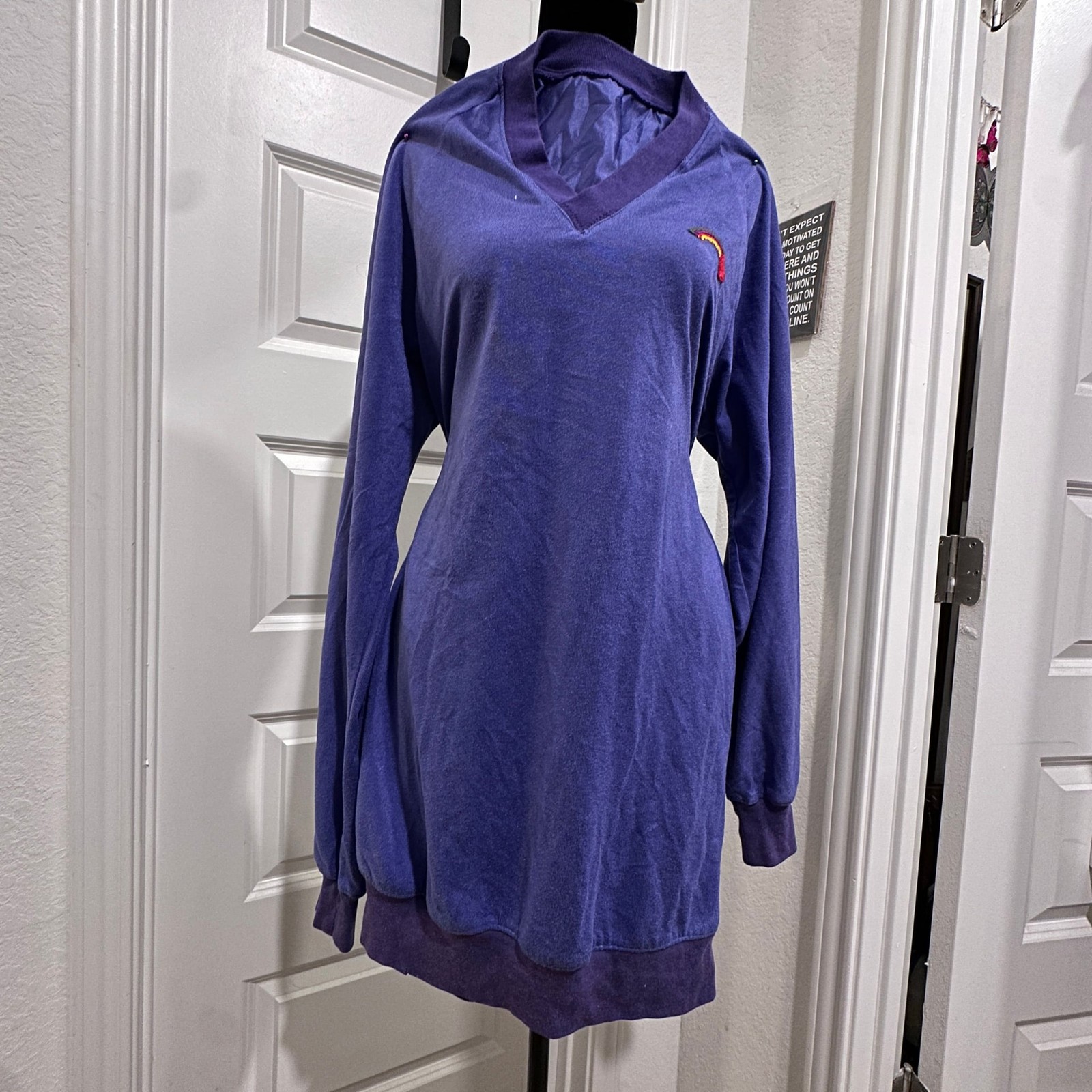 Vintage 80&rsquo;s Terrycloth Lounge Dress