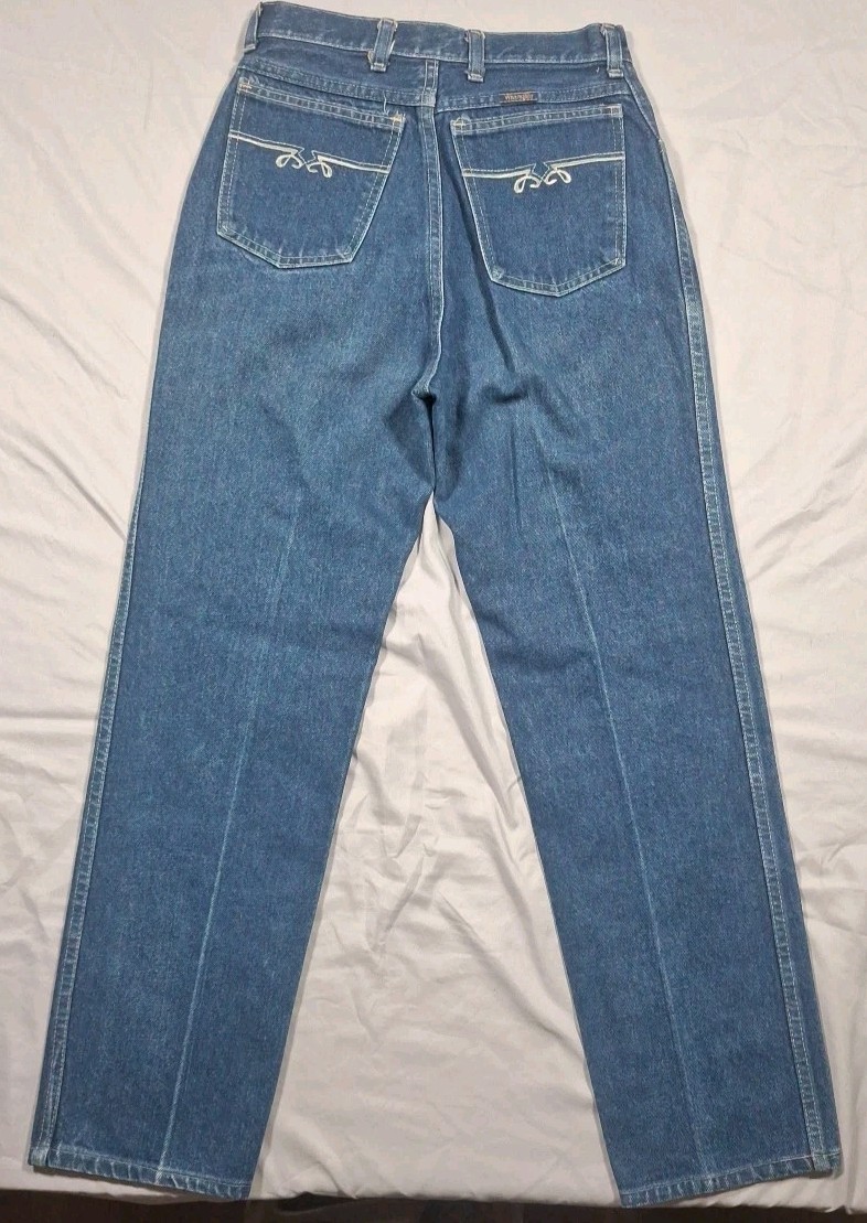 VTG 1970s Wrangler Misses Denim High Rise Waist Jeans Size 10 MR331KA 26 X 28