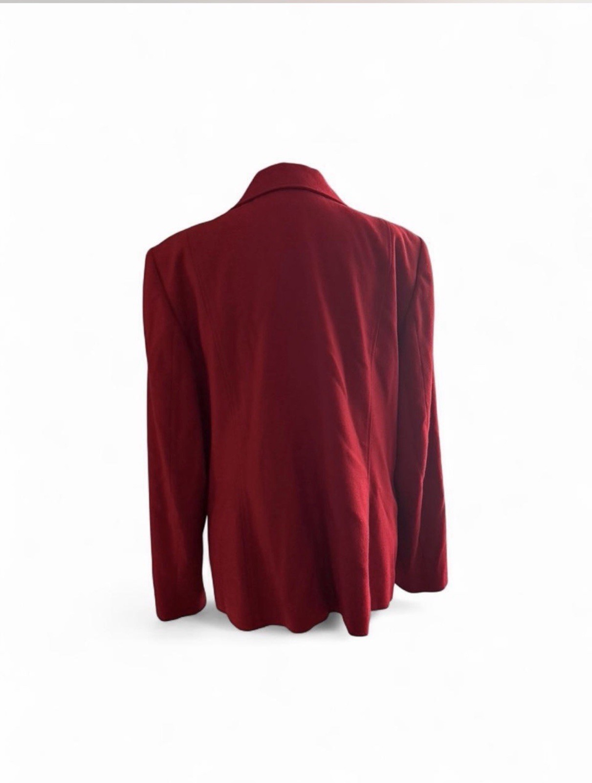 Pendleton 100% Virgin Wool Red Suit Jacket Blazer Size 16 Regular Classic Style