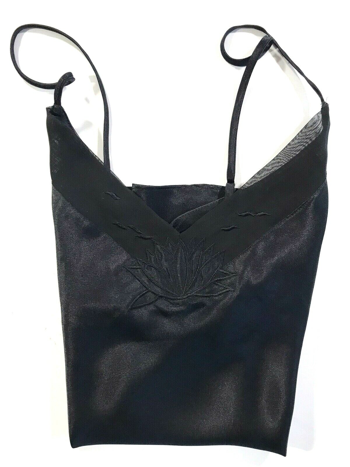 NWOT Vintage Val-Mode Camisole Black Cami Medium Gorgeous