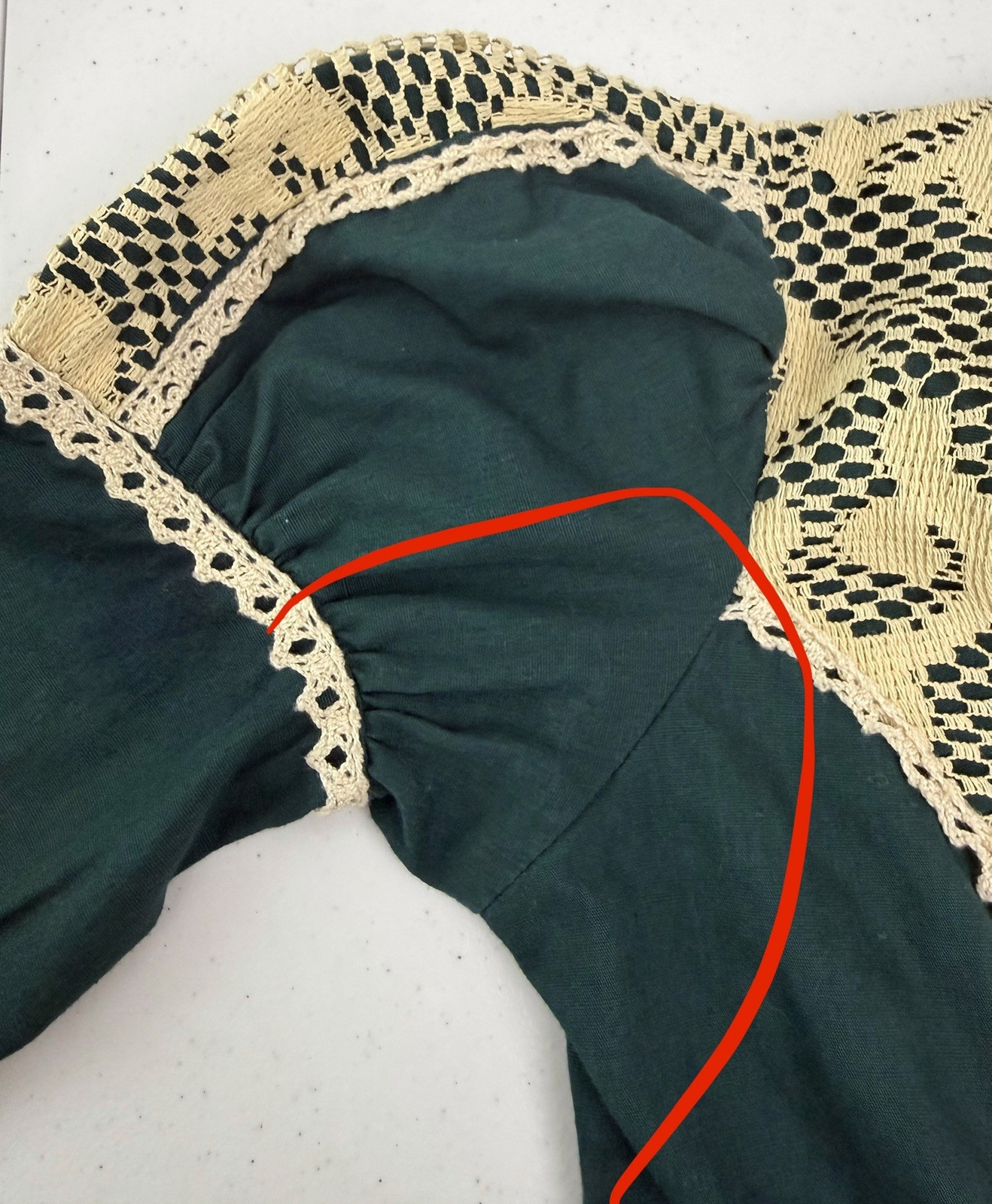 Vintage Gunne Sax Black Label Dress Forest Green Corset Medieval Renaissance 70s