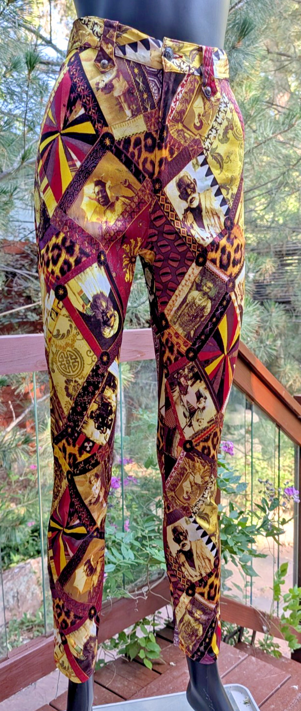 Vintage 90&rsquo;s Christian Lacroix Bazar Satin Pants leggings international photo 40