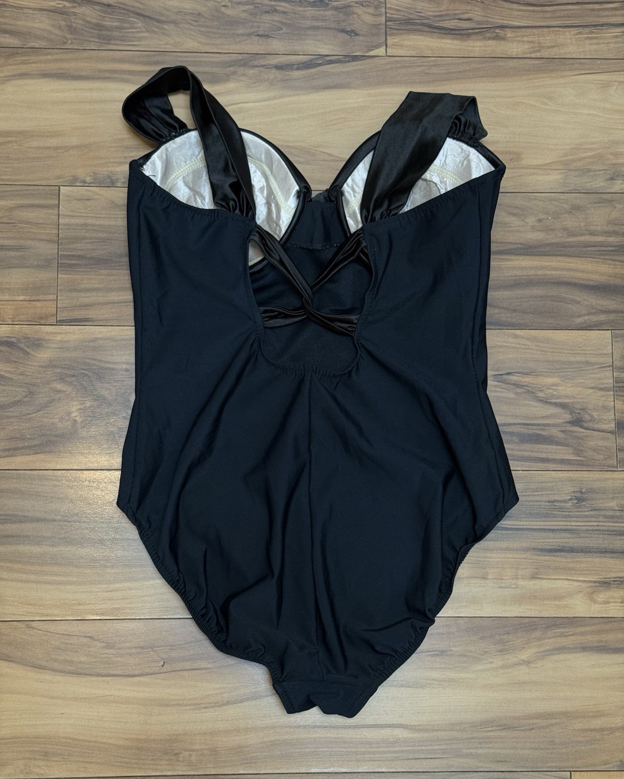 Vtg Miraclesuit One Piece Bathing Swim Suit 50s 60s Style IGLWU Black Pinup M/14