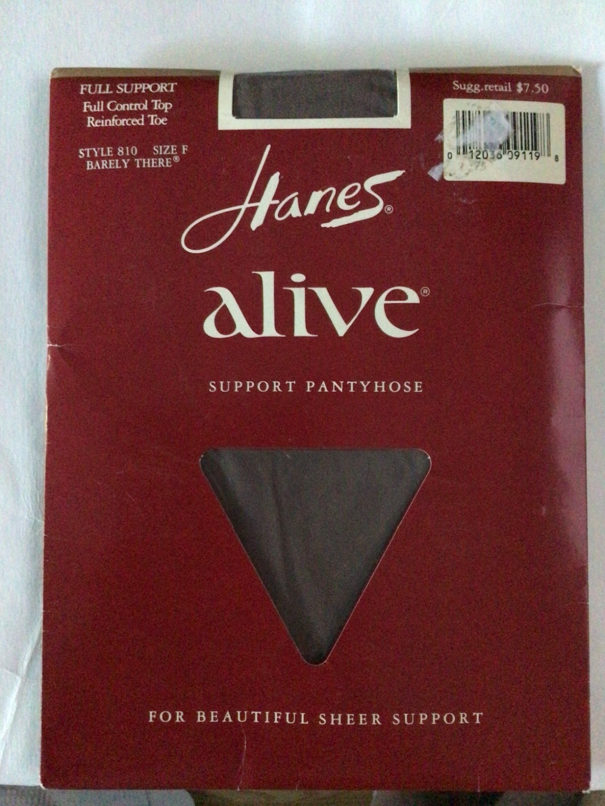 1989 3 Pair HANES ALIVE SHEER SUPPORT Style 805 Barely There 8.5-9 Short NEW