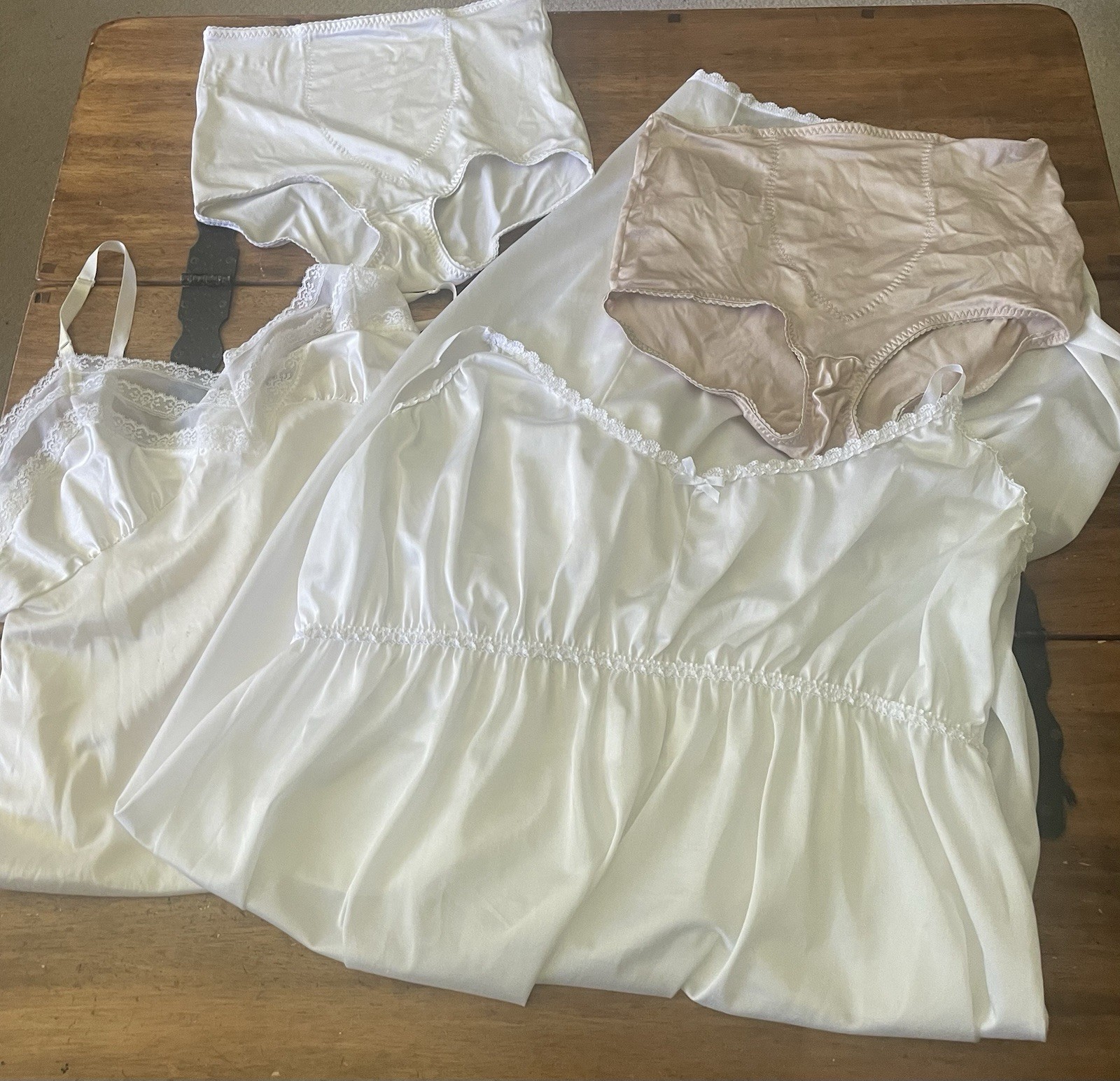 Plus Size Lingerie Lot Cupid Shapewear Panties Briefs 2X Gown Slips 4x Nylon