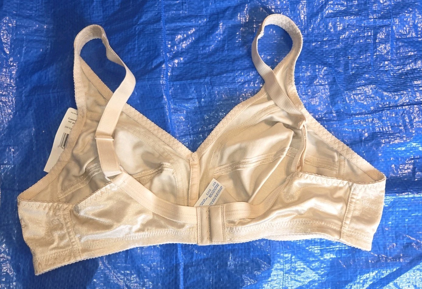Vintage Simply Basic 38B womens classic BEIGE promo bra NEW WITH TAGS