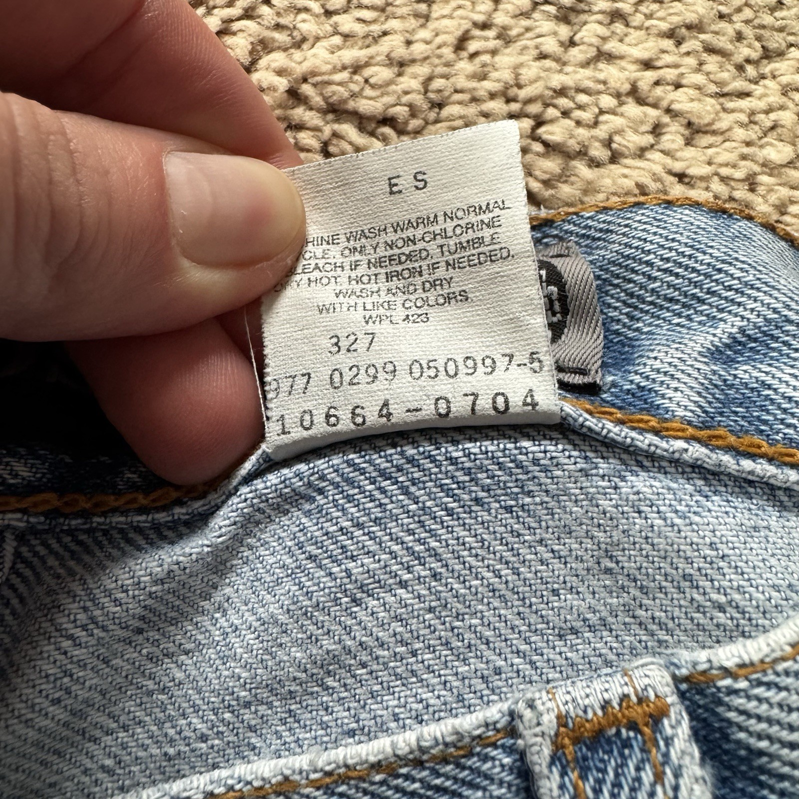 Vintage 90s Levi’s Silvertab Loose Light Wash Baggy Jeans Size 13 Long Tall