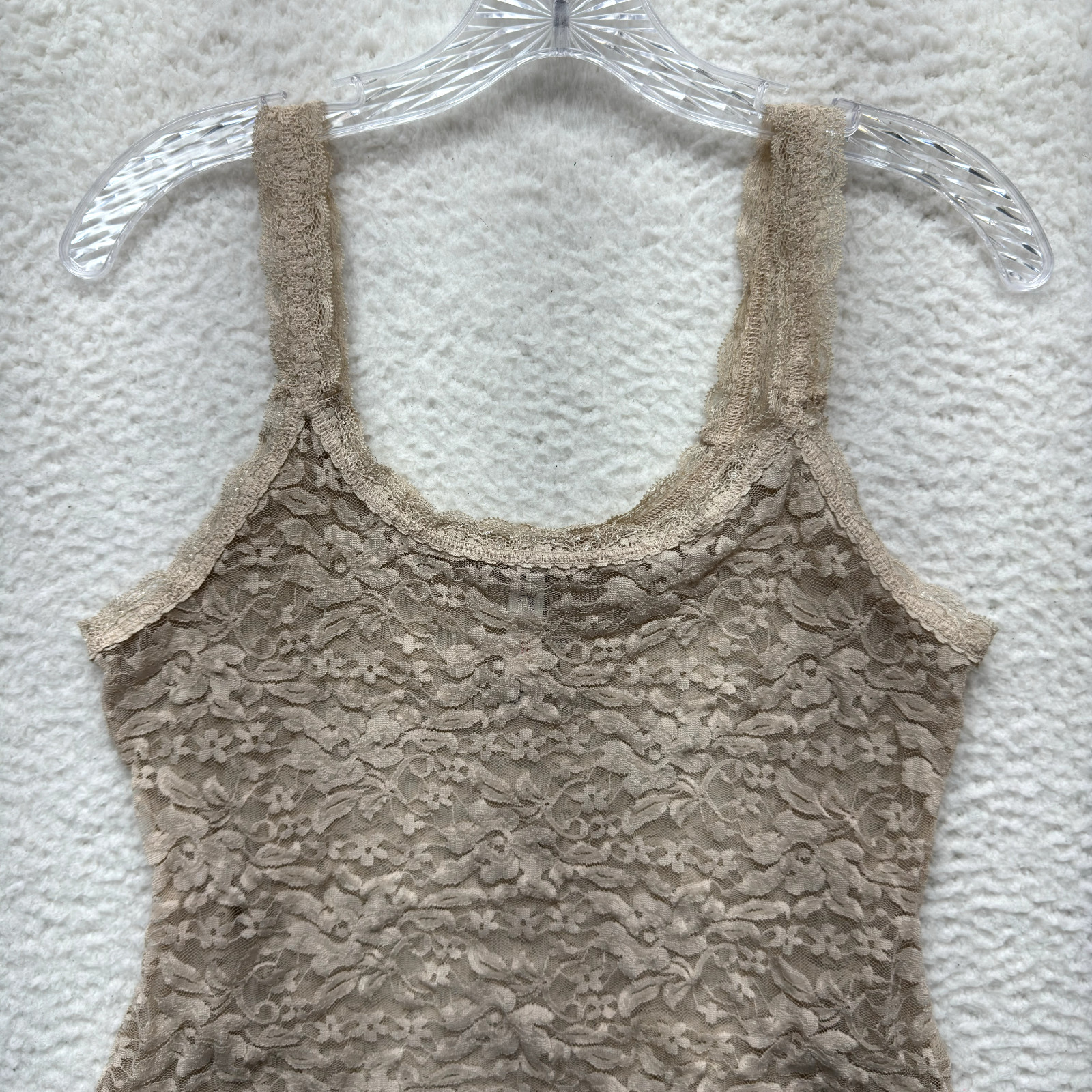 Y2K Vintage Gilligan & O&rsquo;Malley Camisole Tank Top Medium Lace Boho Fairy Grunge