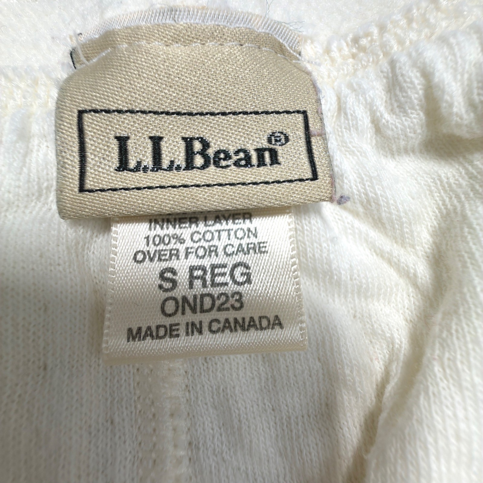 L.L.Bean Vintage Wool Blend Double Layer Thermal Long Underwear Pants Small