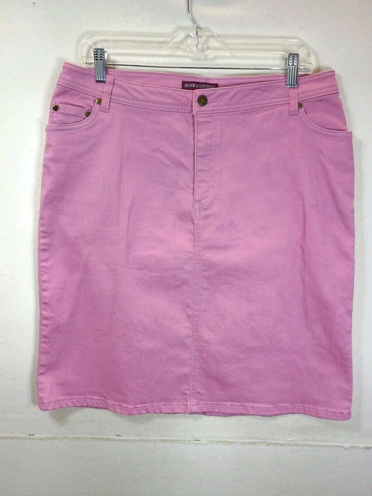 Jessica London Stretch Pencil Skirt Women&rsquo;s Sz 12 Lavendar Pencil 34&Prime;W 23&Prime;L