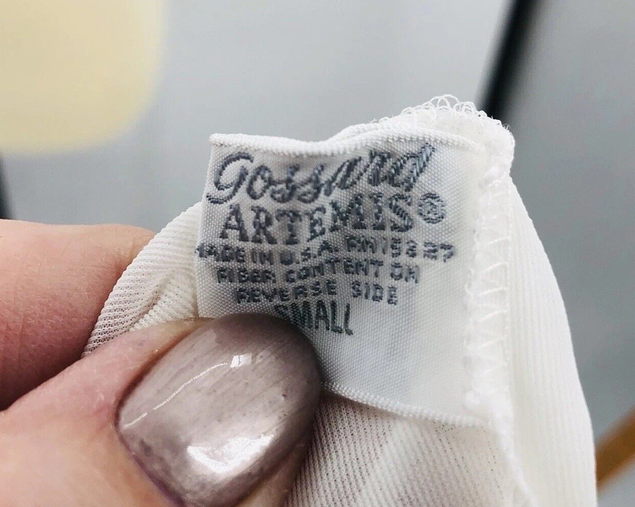 Vintage Gossard Artemis White Chiffon Satin Peignoir Robe Cover Small Lingerie