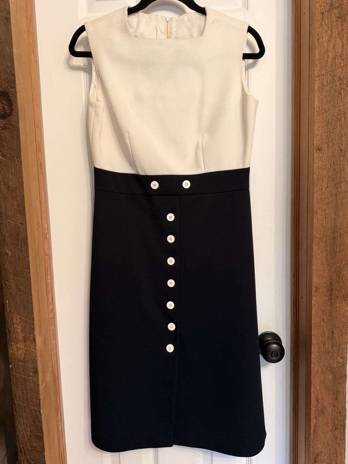 vintage navy polyester sailor suit-dress and jacket- by Caron of Chicago Size 10
