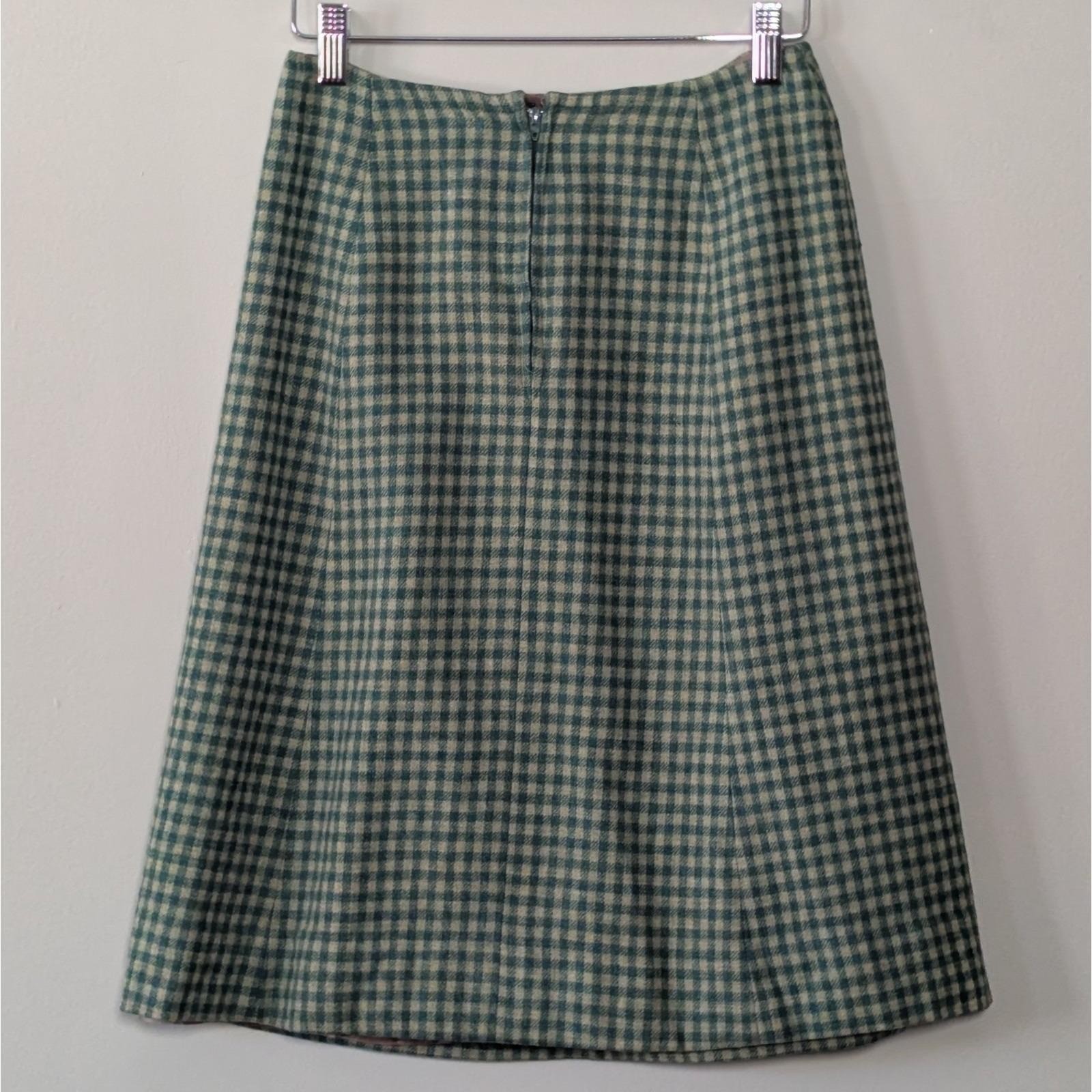 Vintage Pendleton Wool Skirt Grandma Librarian Lined 25&Prime; Waist Twee Rockabilly