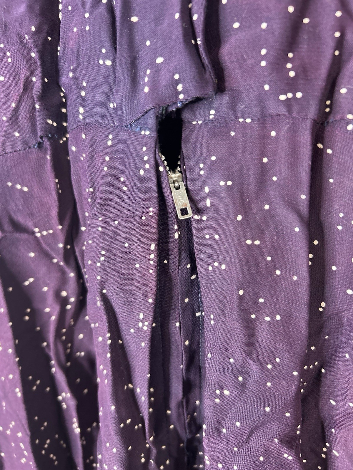 Vintage 1950’s Dress Women’s Purple Speckled Fit Flare Everyday Causal