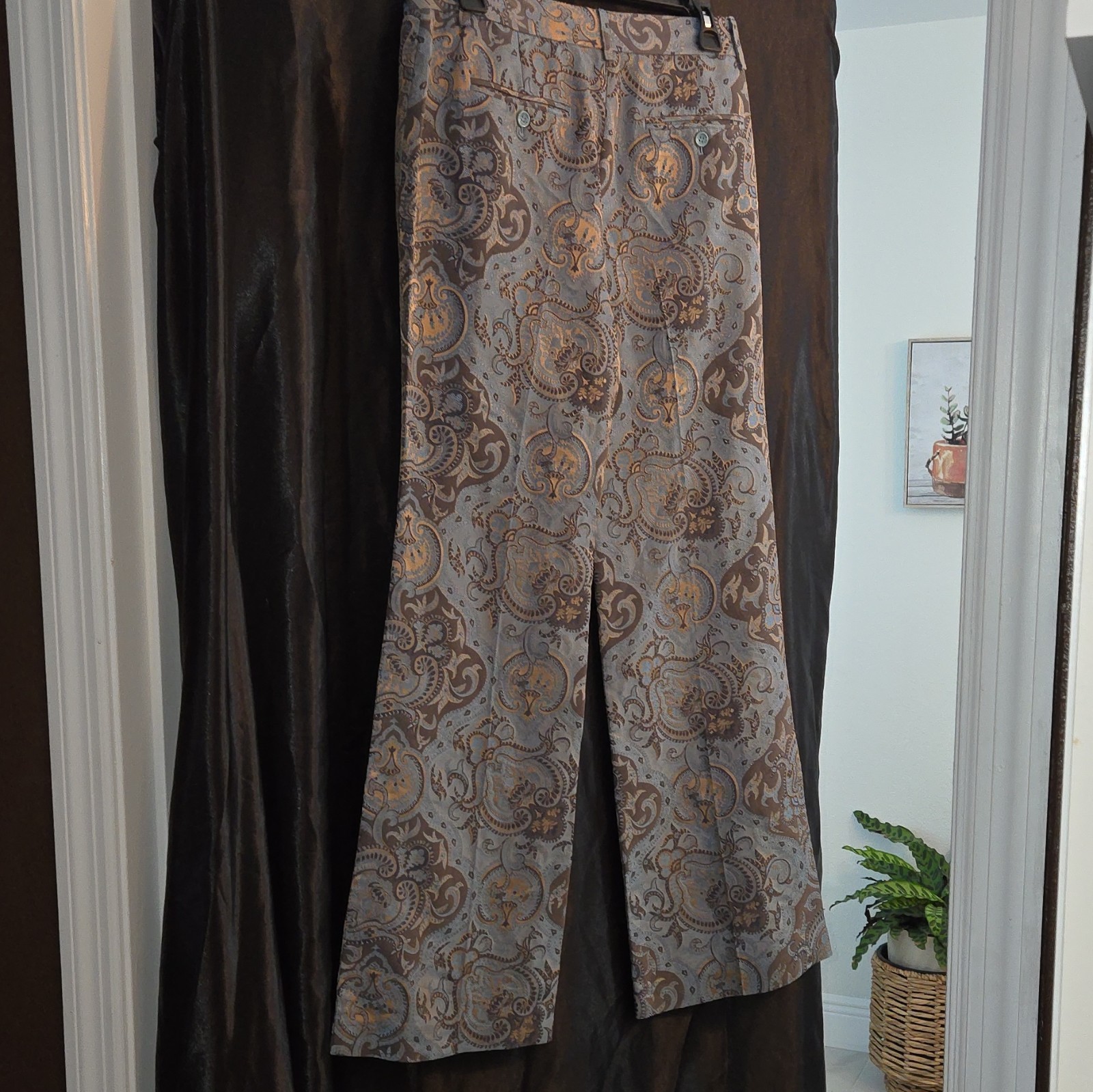 Vintage Express Editor Wide/Flare High Rise Pants
