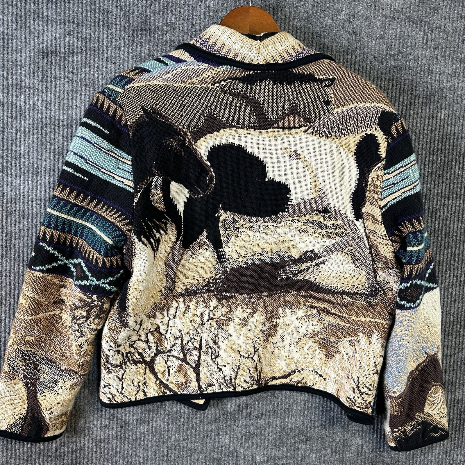 Vintage Western Cardigan Women’s Medium Southwestern Kokopelli Sweater