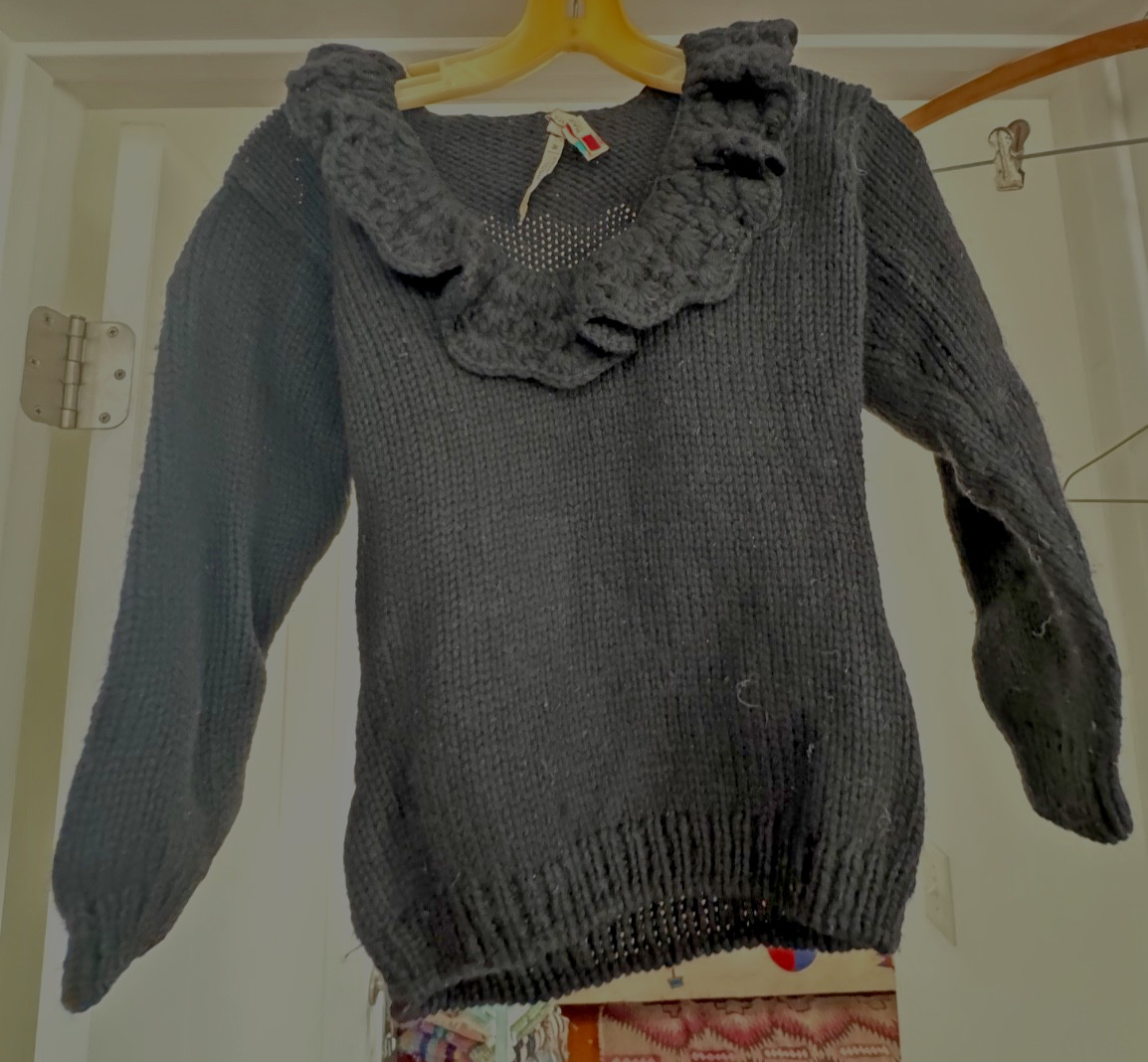 Vintage 80s 90s Alexander&rsquo;s 100% Italian Wool Sweater M Black