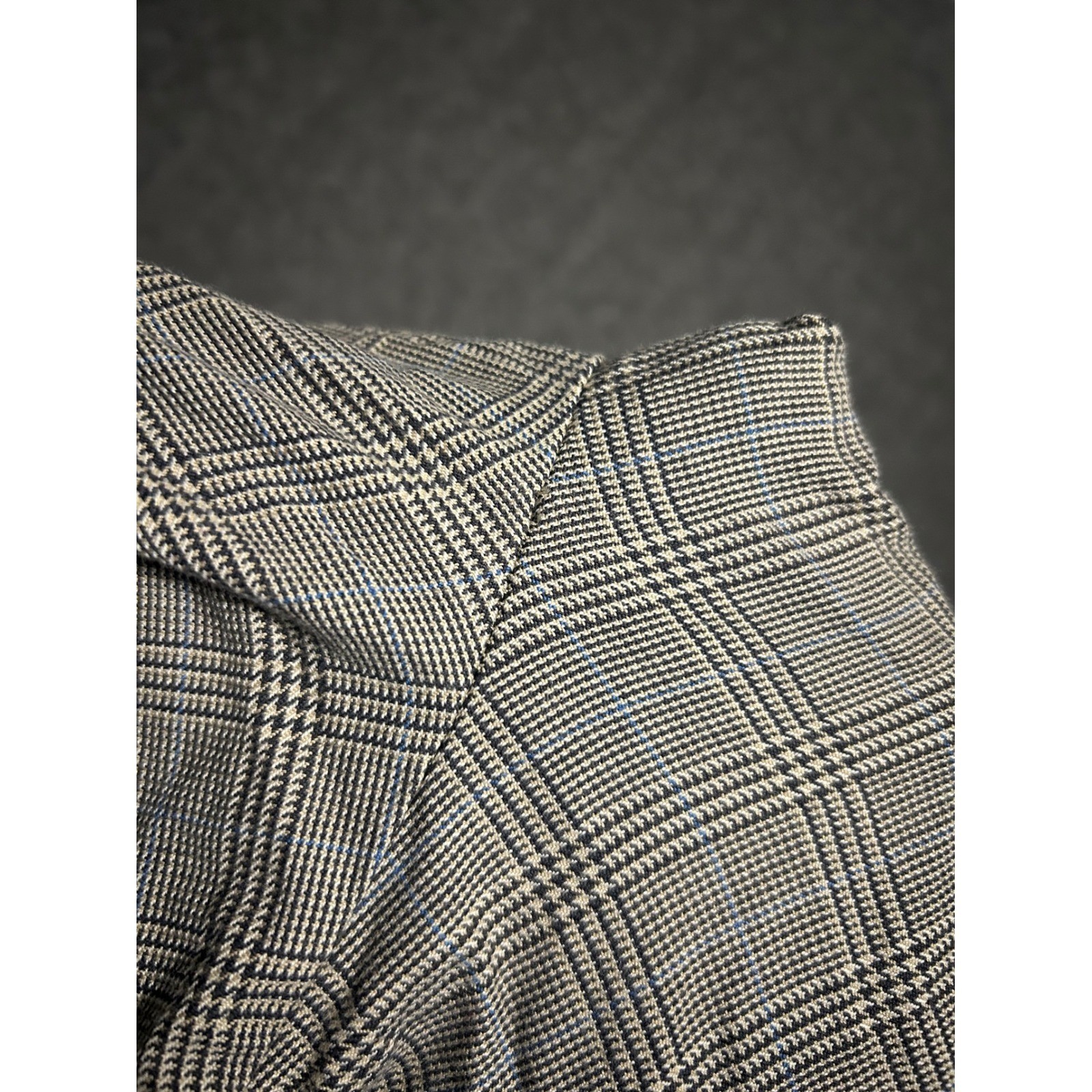 Polo ralph lauren vintage houndstooth plaid cuffed cotton fit 33X31 (tag 34X32