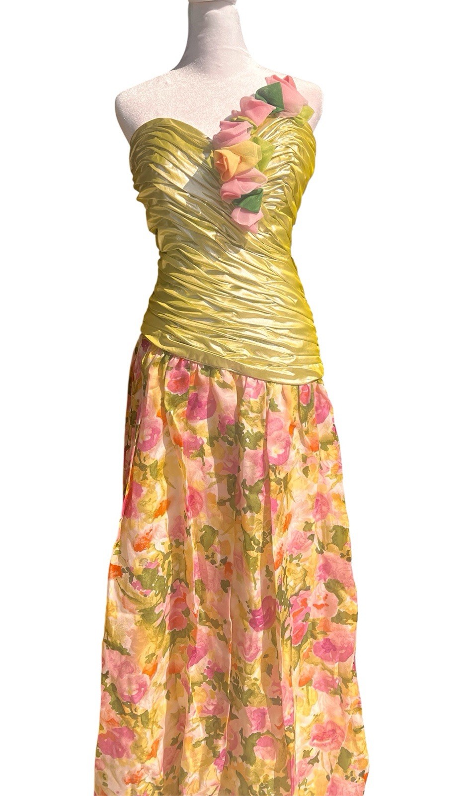 Vintage Exquisite Eugene Alexander Floral Fairy Silk Organza Gown!!! Size 4 Sml