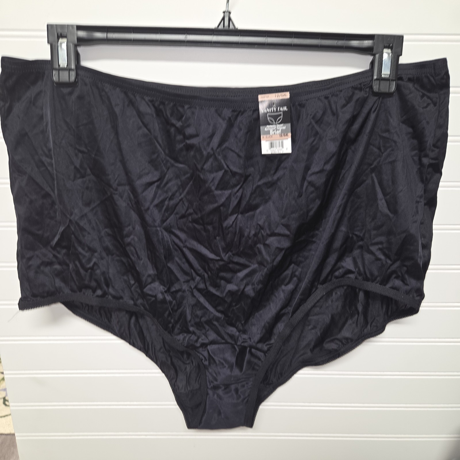 Lot Of 6 Pr. Vintage NWT Vanity Fair Black Panties. Perfectly Yours. Size 12/5X