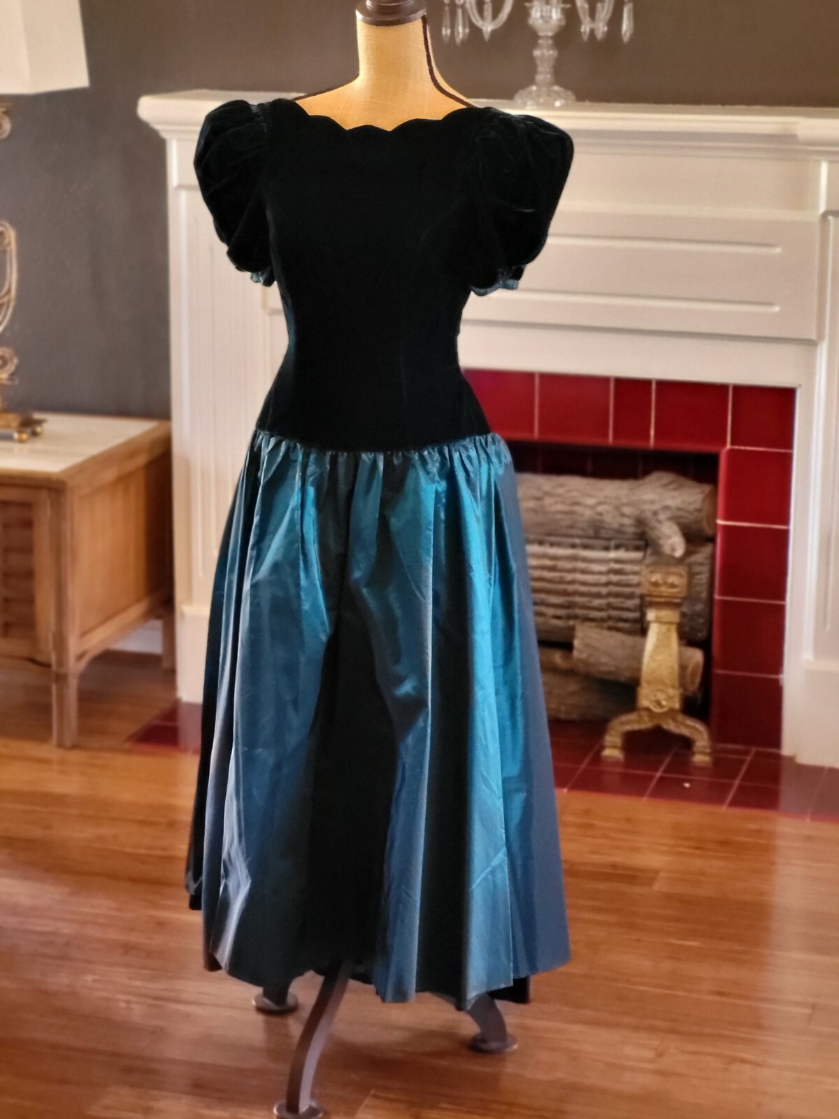 Alfred Angelo Dance Allure Vintage 80s Dead Stock With Tags Teal
