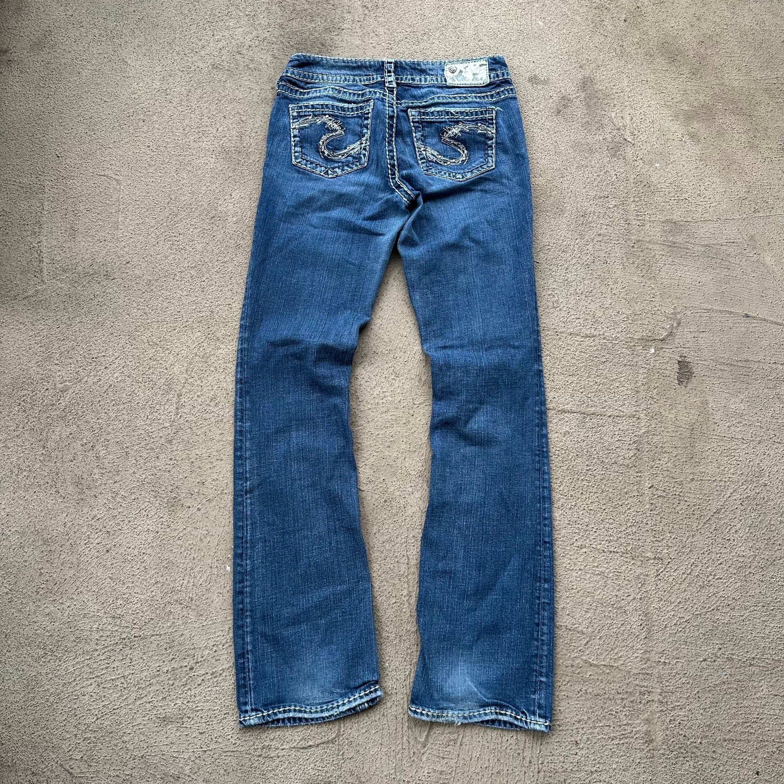 Y2K Silver Suki Jeans size 30×32