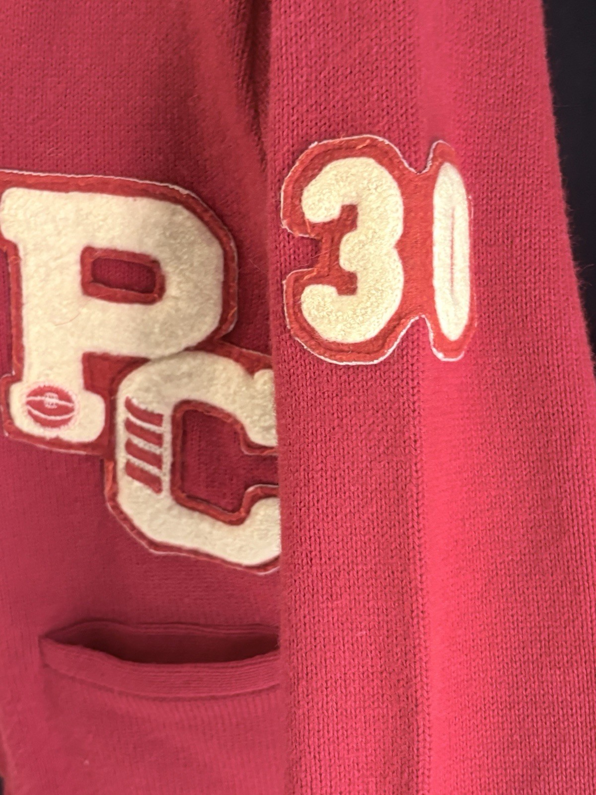 Vintage Cherry Red Varsity Letterman Jacket Cardigan 1960’s/1970’s Size Small