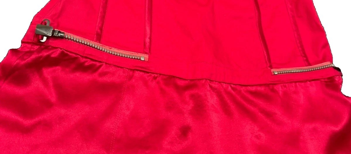 Ted Baker Y2K Gothic Witchy Corset Red Bustier Dress Dark Feminine S