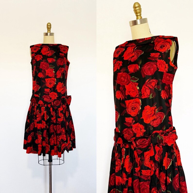 1960s Dress / 1960s Cocktail Dress / 1960s Party Dress / Size Medium