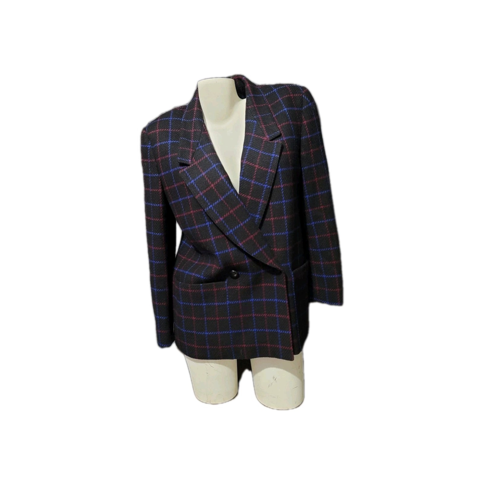 Giorgio Sant’Angelo Women’s Blazer Multicolor Wool Preppy Vtg.