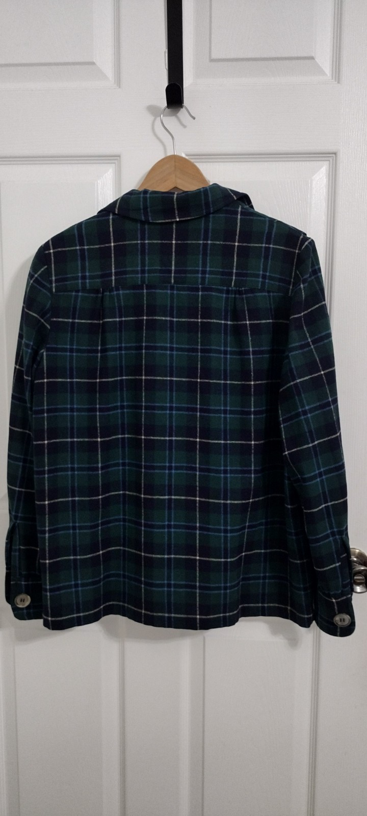 Vintage Pendleton 49er Shacket Black Watch Plaid Virgin Wool Pre 1964 Near Mint