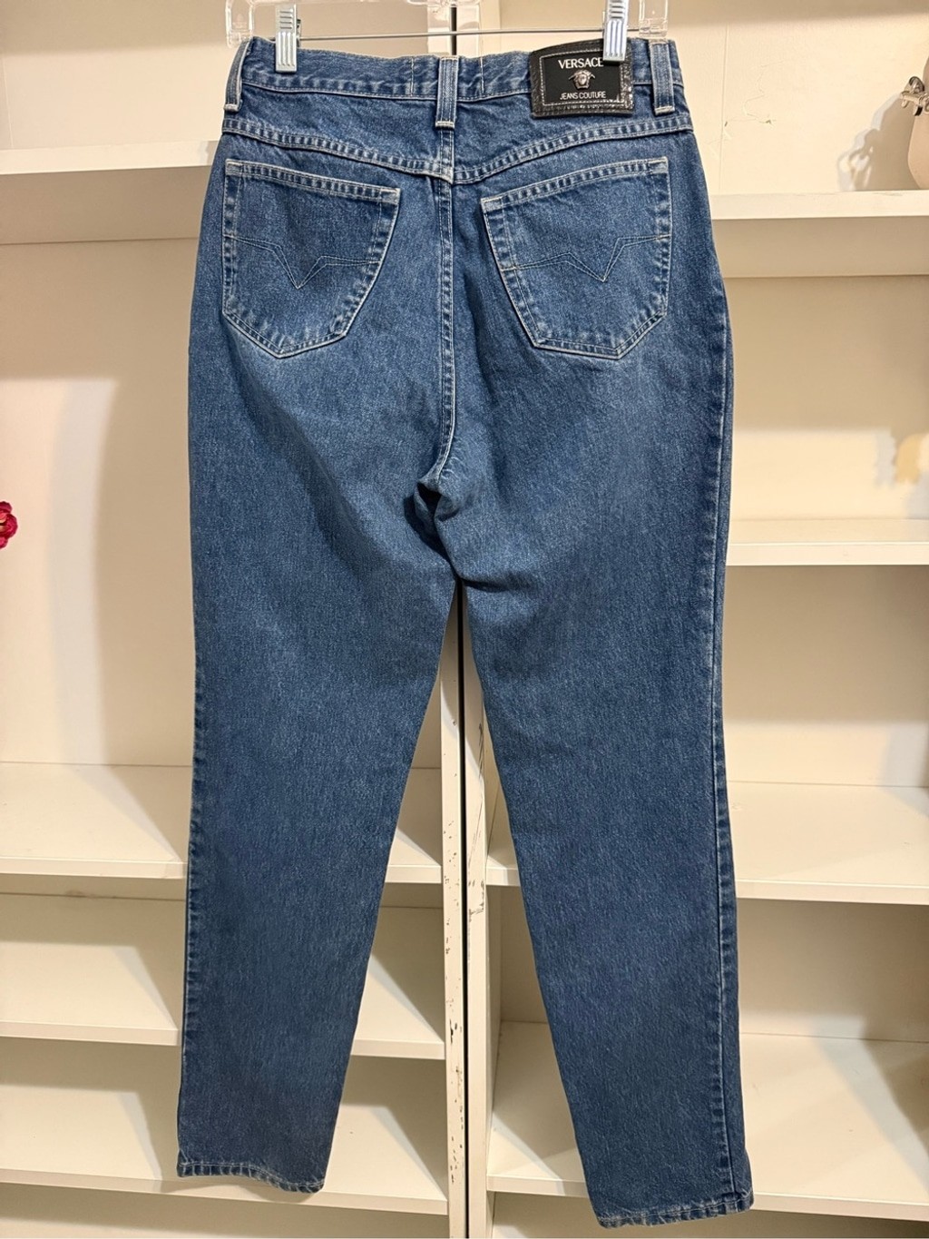 Versace Jeans Couture Medium Wash Relaxed High Waist Jeans 32| 46