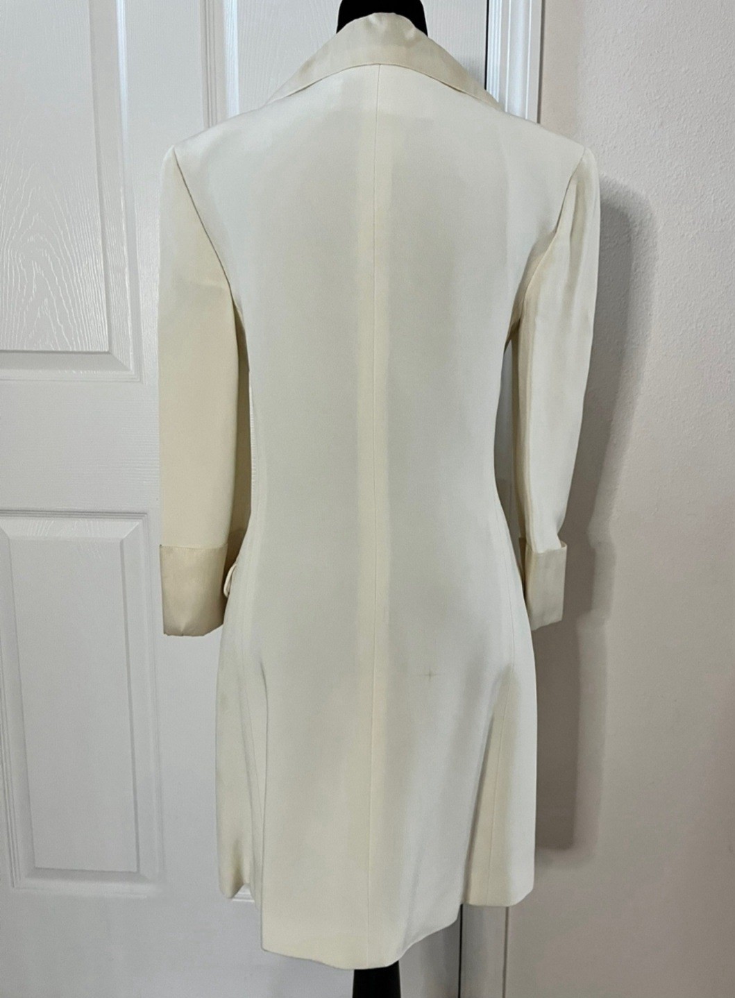 Vintage GENNY Ivory Jacket Dress, Made In Italy, Signed