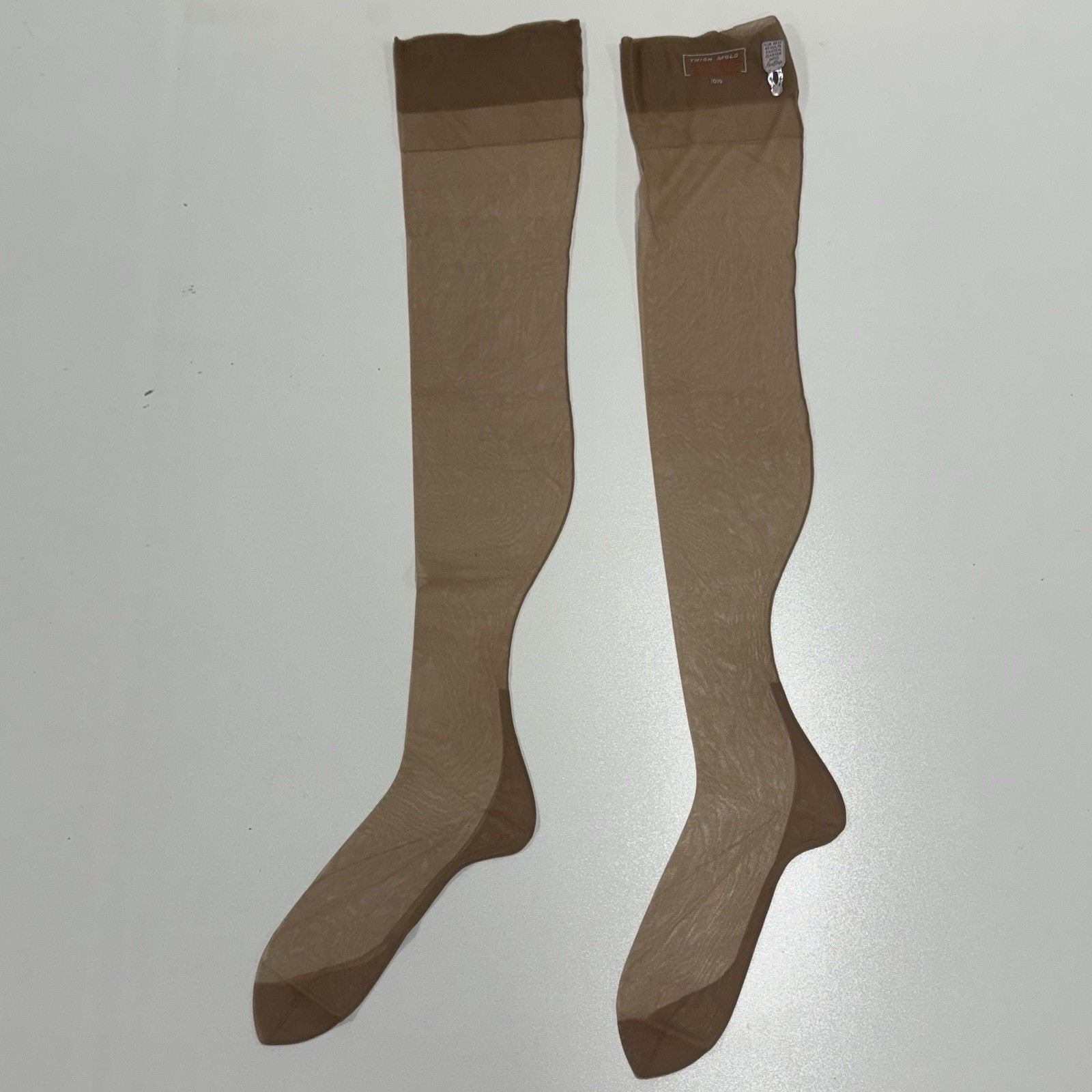 Vintage Mojud Magic-Motion Nylon Stocking Sz 10.5 Lot Of 2 Reinforced Toe
