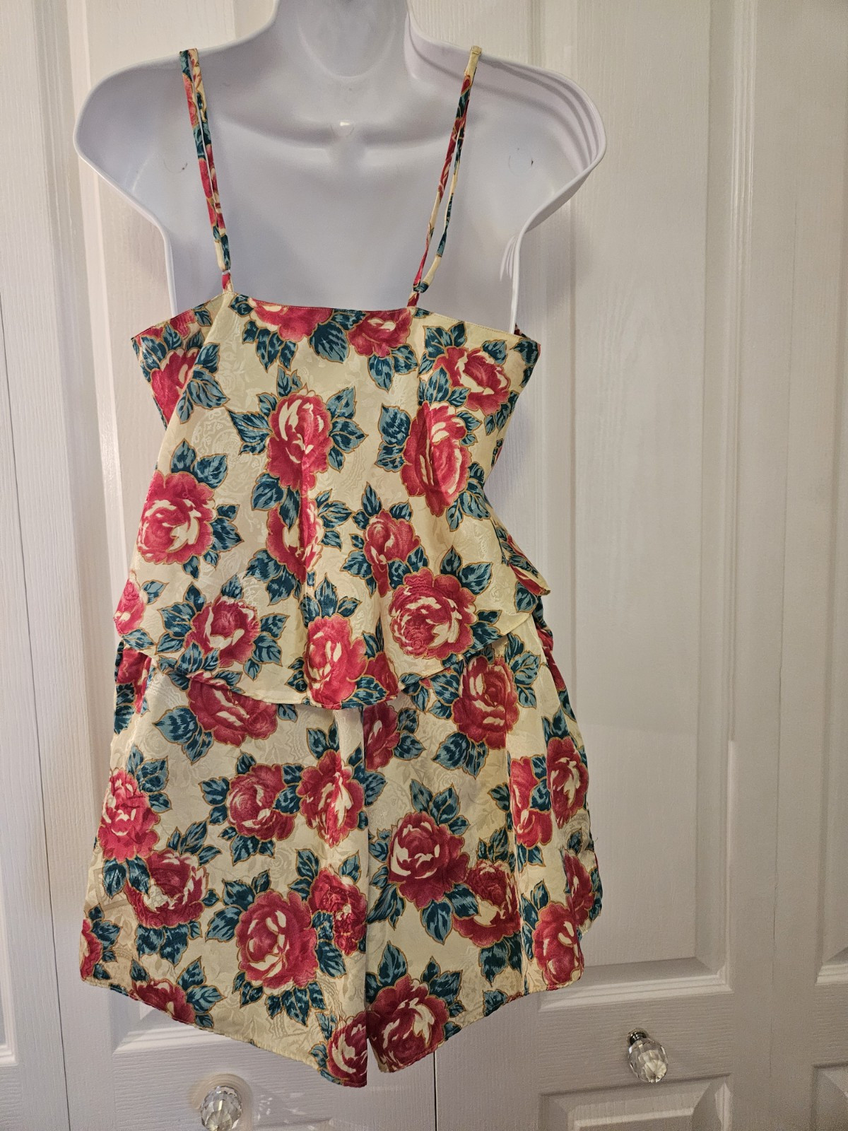 Vintage Petite Sophisticate Cami Set Women&rsquo;s Petite Multicolor Floral Size P