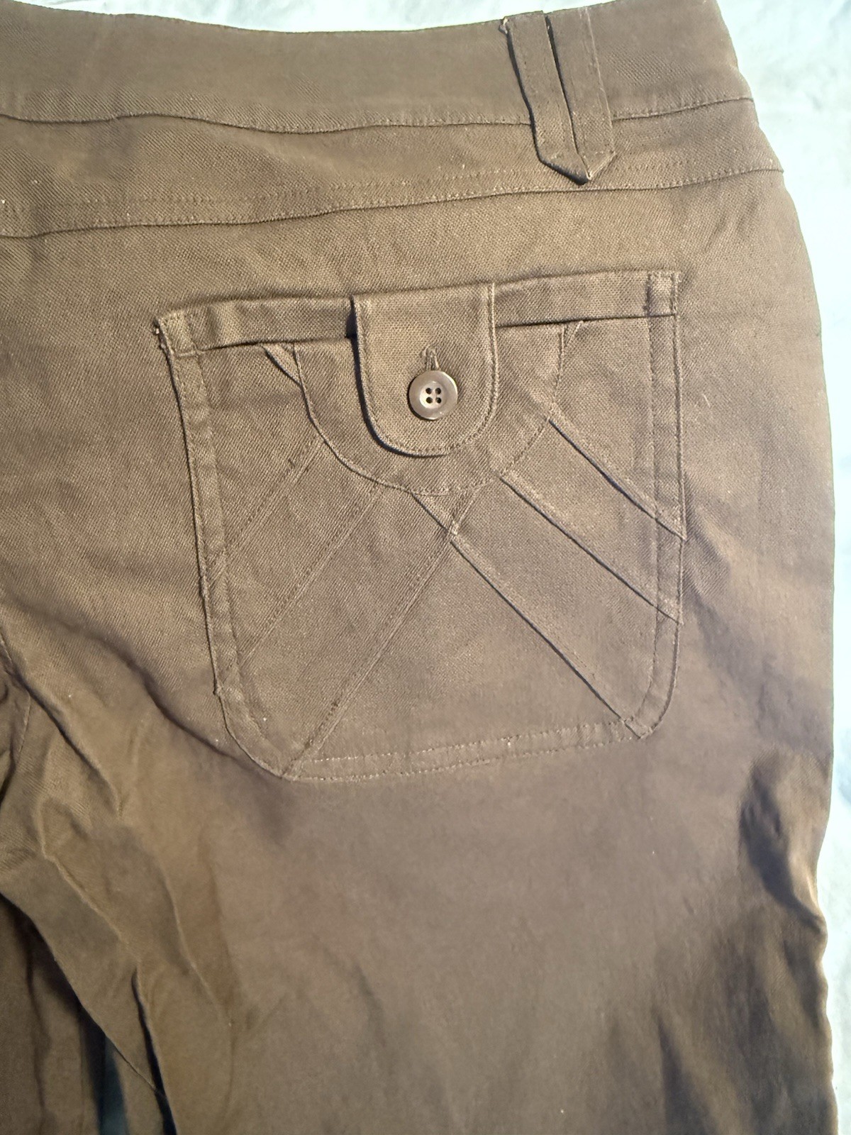 VTG 90S Rampage Sz11 NWTS Brown wide leg Cropped gaucho Shorts Rare Hippie capri