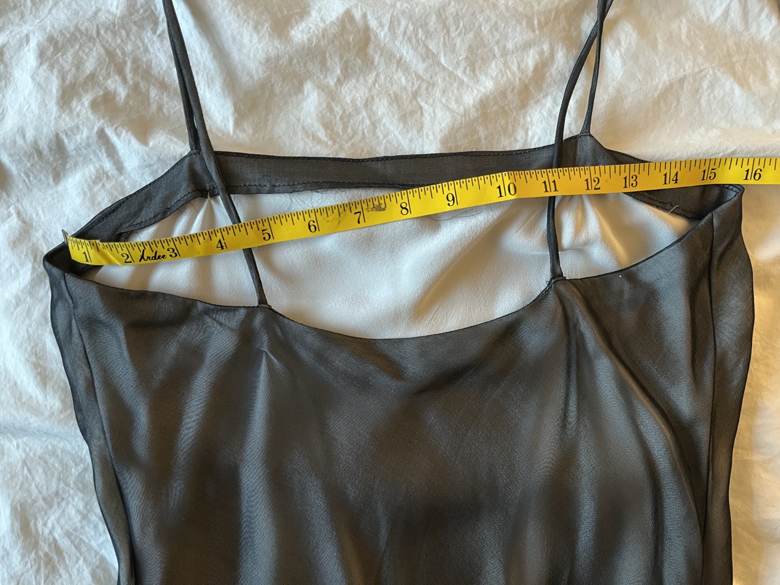 Vintage 1990s Narciso Rodriguez Sample Slip Dress Feather Hem (No Label)