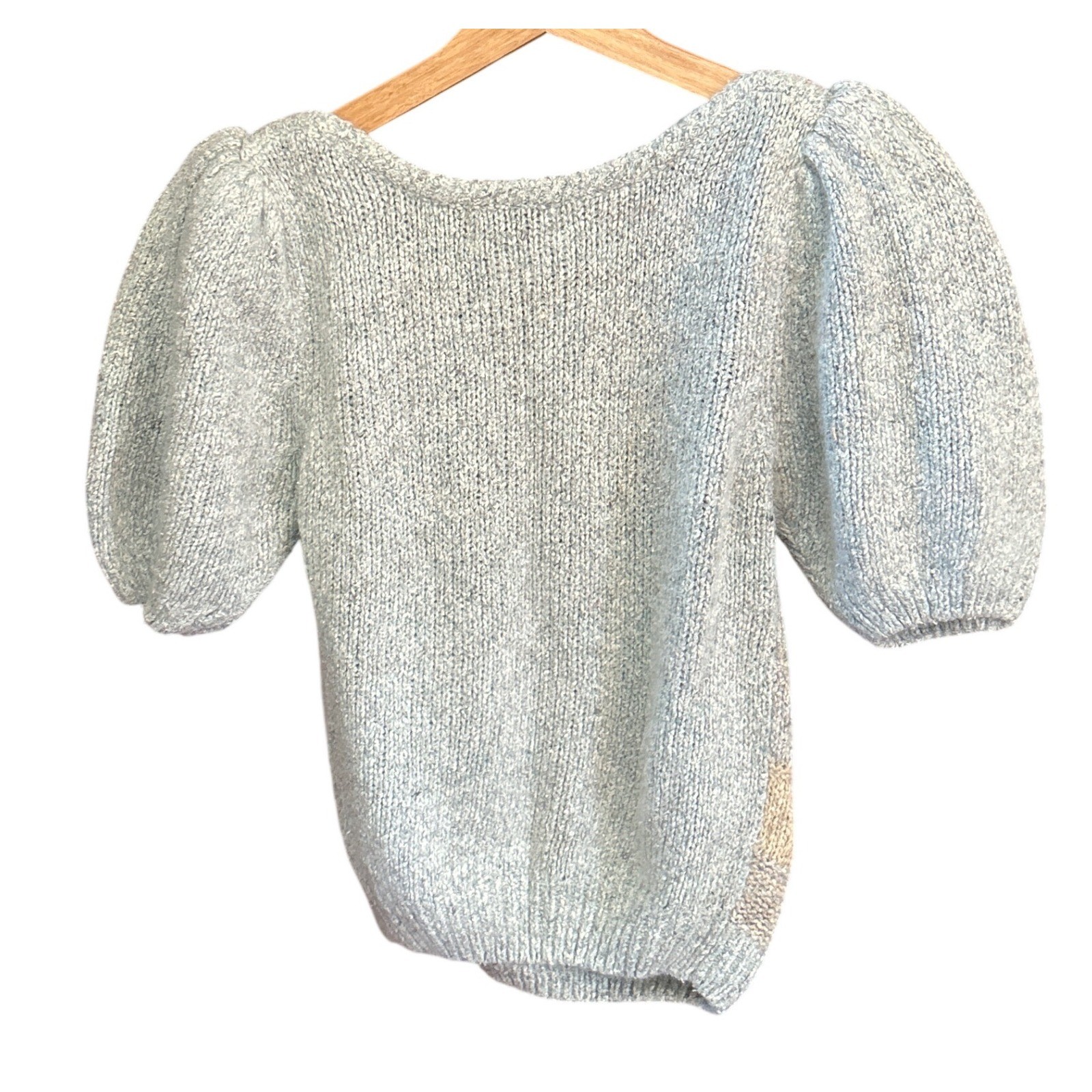 Vintage Reference Point Short Sleeve Sweater Coquette Balletcore Romantic Knit