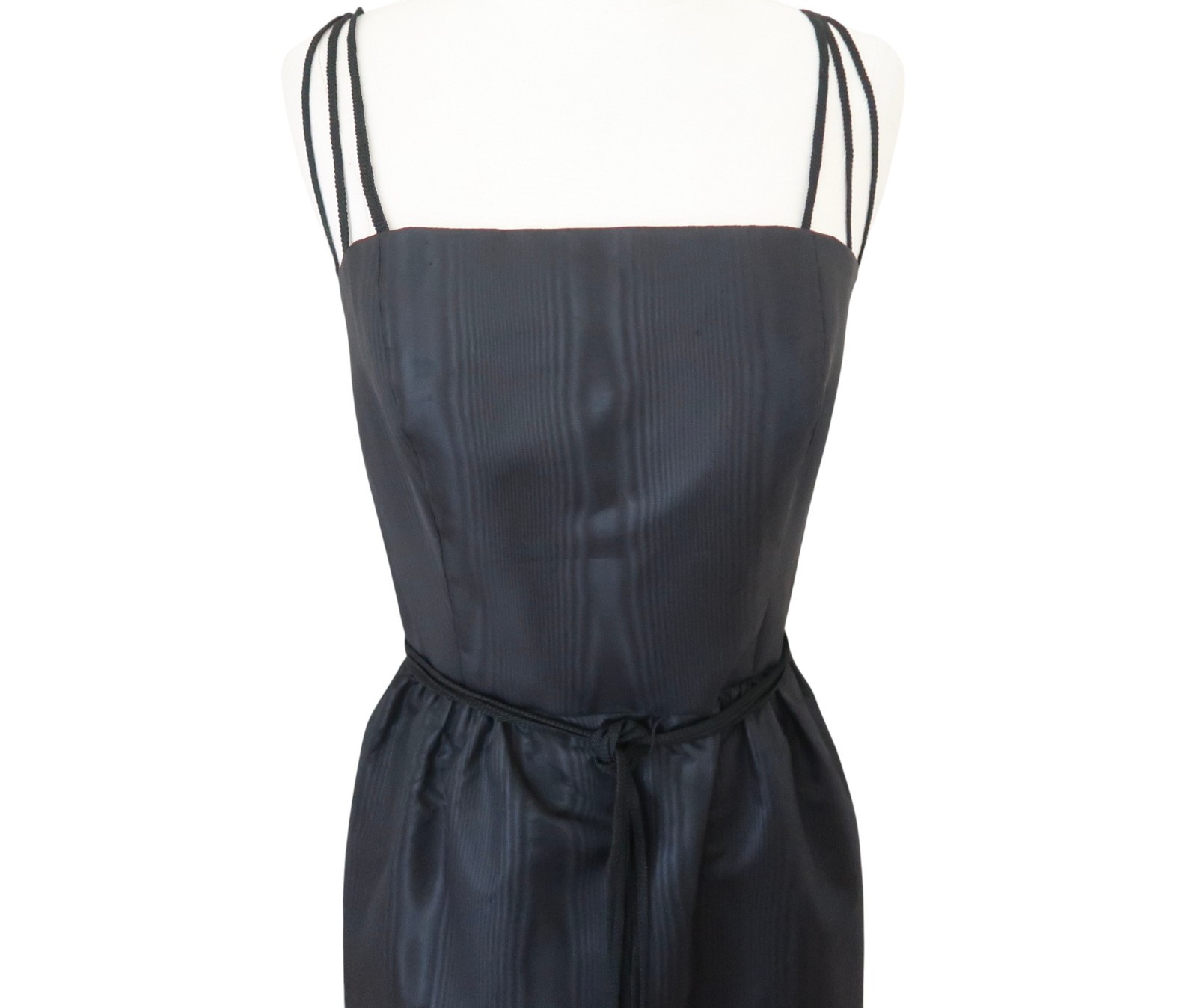 vtg 60s VICTOR COSTA faille cocktail dress sz M *flaw
